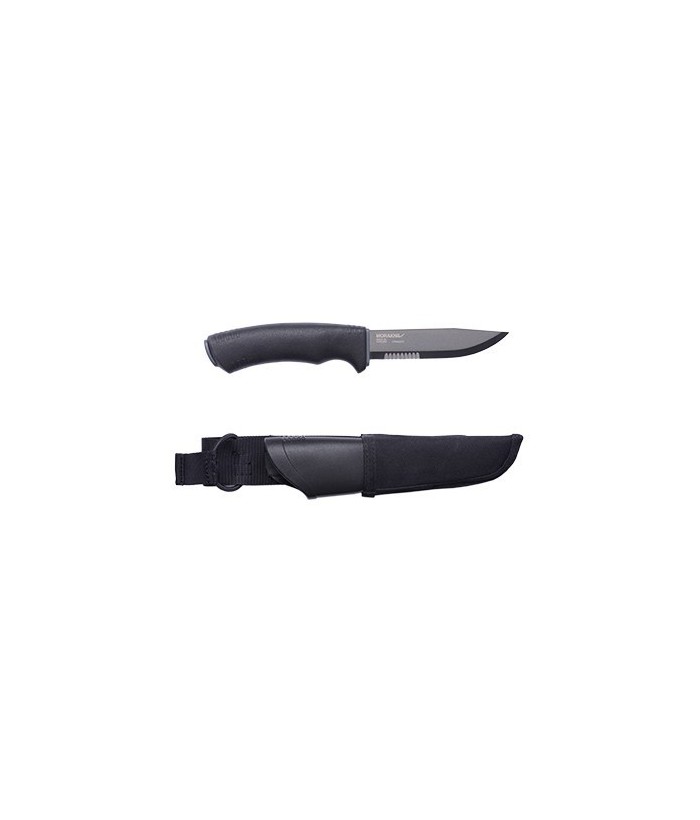Cutit Morakniv Bushcraft Black SRT cu sistem MOLLE