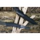 Cutit Morakniv Bushcraft Black SRT cu sistem MOLLE