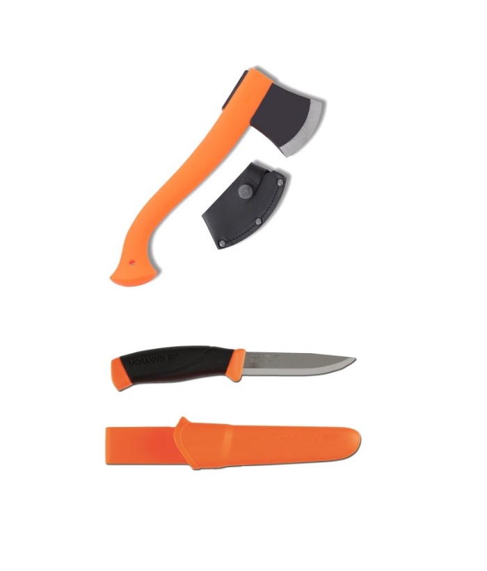 MORA 19 Set topor si cutit companion heavy duty Morakniv Suedia