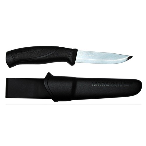 Cuţit Mora Companion, Heavy Duty BLACK cu lama groasă din INOX, DIY/Hobby/camping