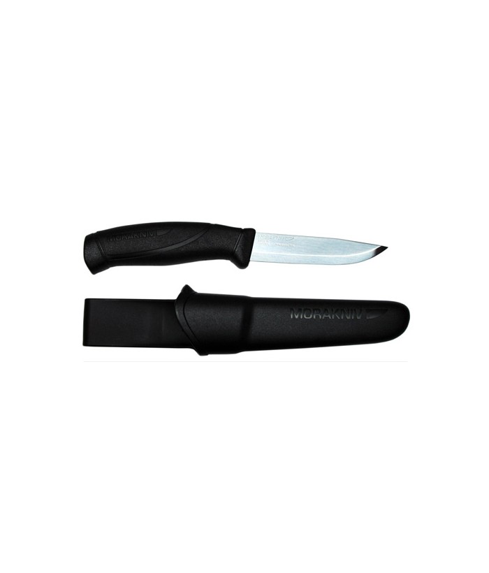 Cuţit Mora Companion, Heavy Duty BLACK cu lama groasă din INOX, DIY/Hobby/camping