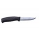Cuţit Mora Companion, Heavy Duty BLACK cu lama groasă din INOX, DIY/Hobby/camping