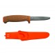 Cutit plutitor Morakniv Floating Serrated Safe, lama zimtata din otel inox, varf tesit, maner din pluta
