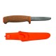 Cutit plutitor Morakniv Floating Serrated Safe, lama zimtata din otel inox, varf tesit, maner din pluta