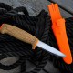 Cutit plutitor Morakniv Floating Serrated Safe, lama zimtata din otel inox, varf tesit, maner din pluta
