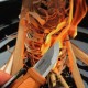 Cutit Mora Eldris, PORTOCALIU pt DIY/camping/hobby