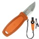 Cutit Mora Eldris, PORTOCALIU pt DIY/camping/hobby
