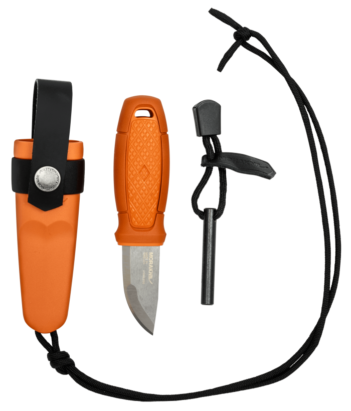 Cutit Mora Eldris, PORTOCALIU pt DIY/camping/hobby