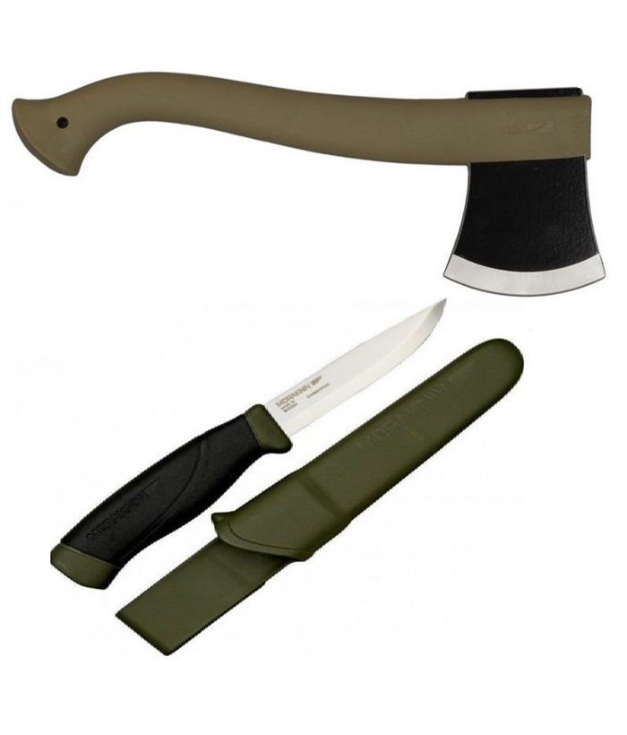 CBS25 Set topor si cutit companion heavy duty Morakniv Suedia