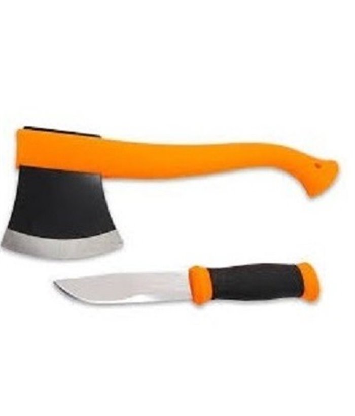 CBS23 Set topor si cutit 2000 portocaliu Morakniv Suedia