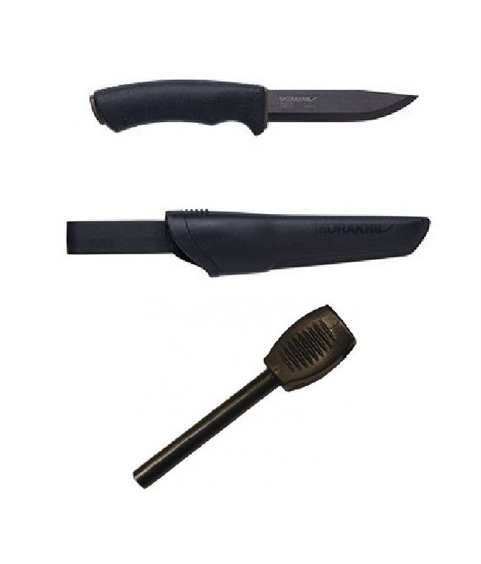 CBS52 Set cutit Bushcraft Black si amnar Morakniv.