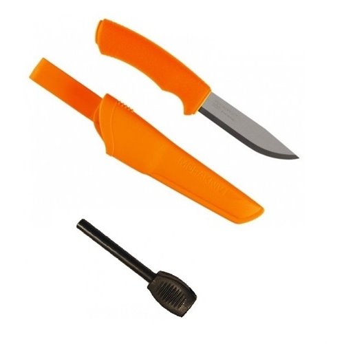 CBS53 Set cutit Bushcraft Orange si amnar Morakniv.