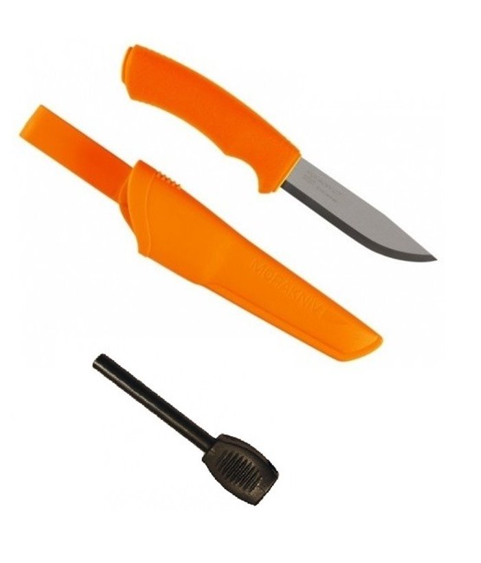 CBS53 Set cutit Bushcraft Orange si amnar Morakniv.