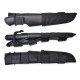 Teaca cutit Morakniv Bushcraft Tactical Black sistem Molle.