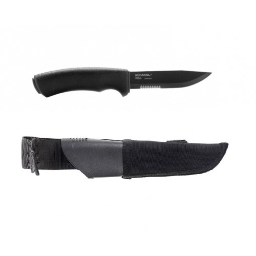 Teaca cutit Morakniv Bushcraft Tactical Black sistem Molle.