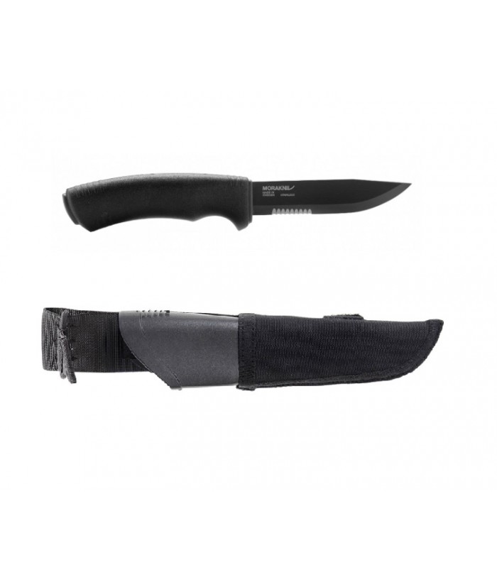 Teaca cutit Morakniv Bushcraft Tactical Black sistem Molle.