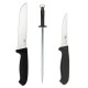 Set negru cutite de macelarit vanat Morakniv Suedia.