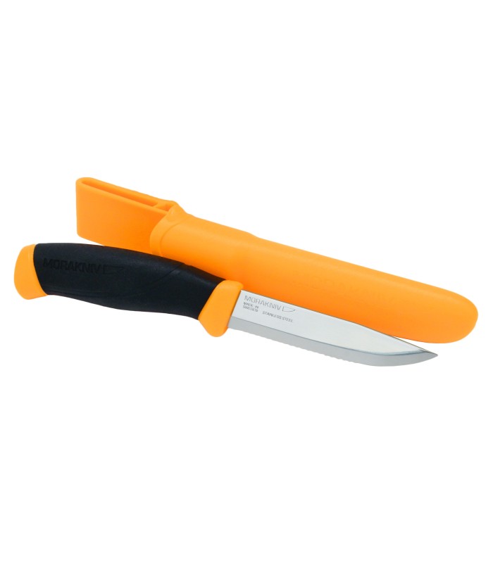 Cuţit Mora Companion cu lamă zimţată si vârf ascuţit, DIY/Hobby/camping