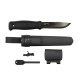 Cutit Morakniv Garberg Black, lama otel carbon + CADOU kit supravietuire si cutit Companion Black