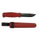 Cutit Morakniv Garberg Dala Red, lama otel carbon + CADOU kit supravietuire si cutit Companion Dala Red