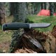 Cutit Garberg Green INOX, cu teaca de polimer pentru outdoor, vanatoare, bushcraft, Morakniv