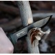 Cutit Garberg Green Carbon negru cu teaca polimer, pentru camping, outdoor, vanatoare, Morakniv