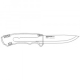 Cutit bushcraft, camping, supravietuire Bushcraft negru, Morakniv