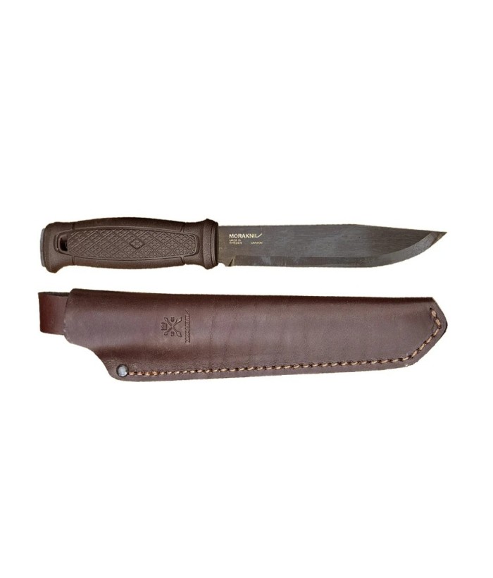 Cutit Morakniv Garberg GRAND Carbon , cu teaca de piele pentru outdoor, vanatoare, bushcraft