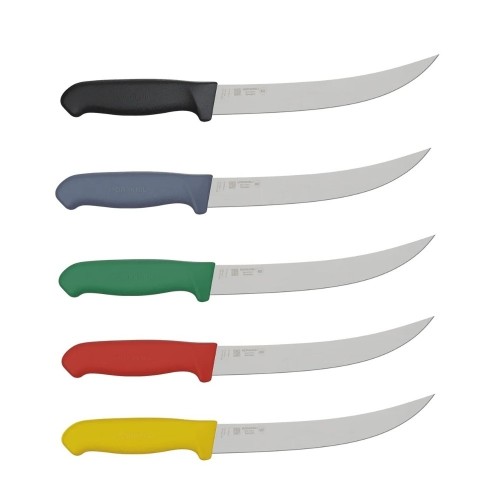 Cutit macelar profesional de transat si feliat CT8-PUG- lama lunga, curbata si rigida de 209 mm, Morakniv Suedia