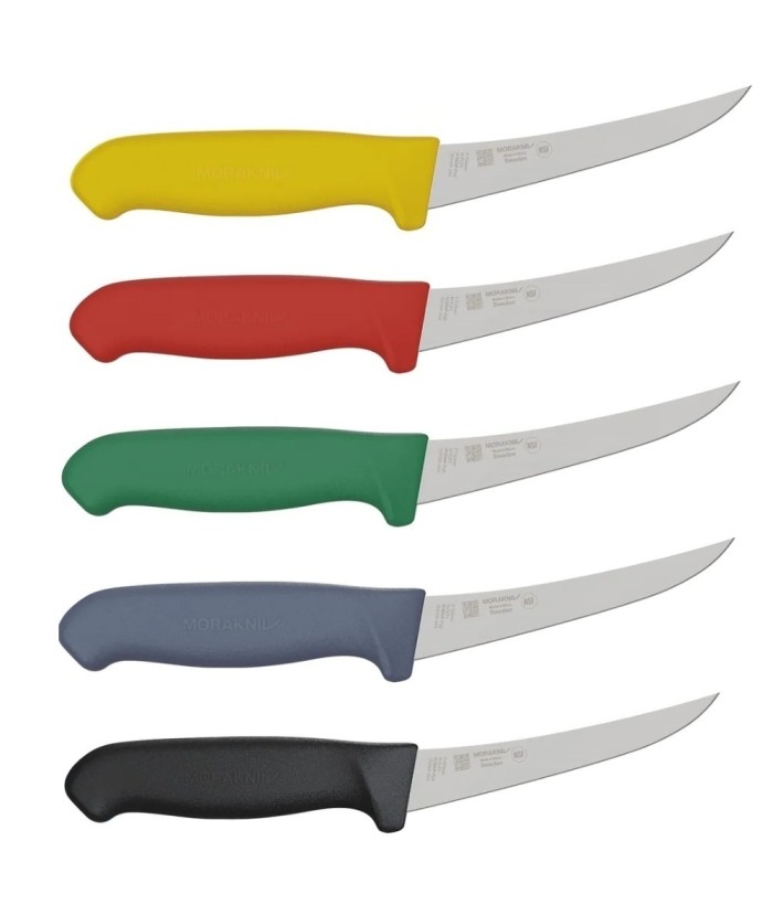 Cutit profesional pentru dezosat, NCB5MF-PUG cu lama flexibilitate medie de 133mm, Morakniv Suedia