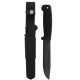Morakniv Morkret Black Blade (C) – Cutit Survival Full-Tang Carbon 100Cr6 DLC 57.5 HRC Teaca Click-On MOLLE