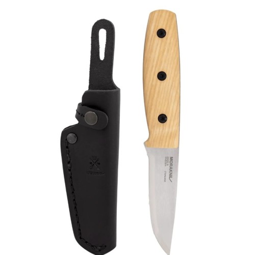 Morakniv Nusnas (S) – Cutit Outdoor Compact Full-Tang cu Otel 12C27 58 HRC si Maner Lemn Frasin