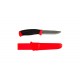 Cutit Morakniv Companion cu lama zimtata si varf tesit